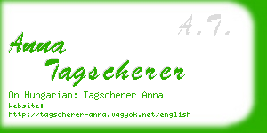 anna tagscherer business card